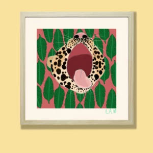 Picture frame Leopard 30X30