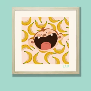 Picture frame Monkey 30X30