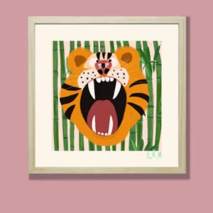 Picture frame Tiger 30X30